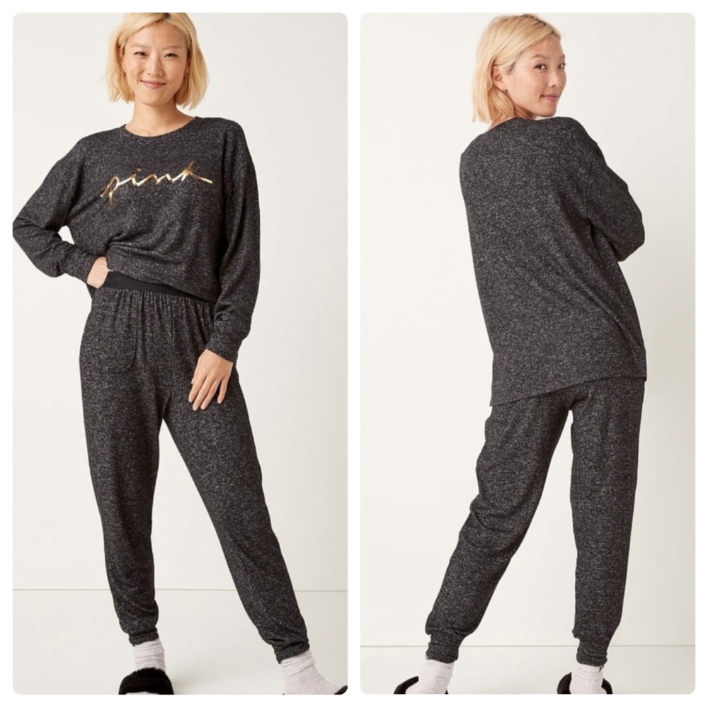 PINK VS COZY JOGGER SLEEP PANTS